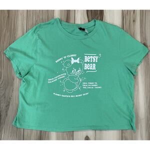 Betsy Bear Sassy’n’Classy Cropped T Shirt Women’s Size XL